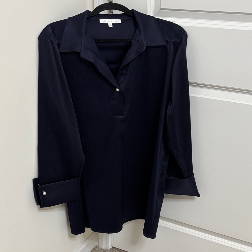 Preston & York Navy Button-Down Shirt